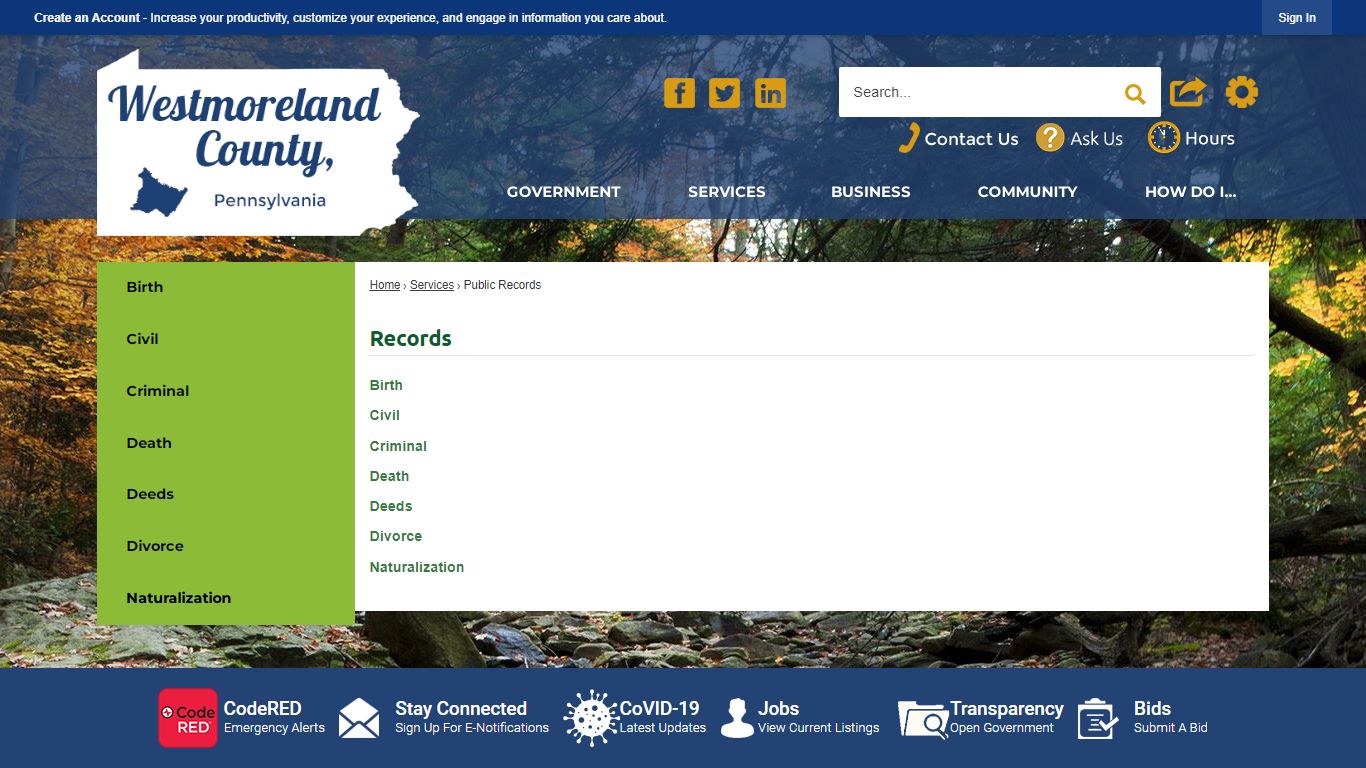 Records | Westmoreland County, PA - Official Website
